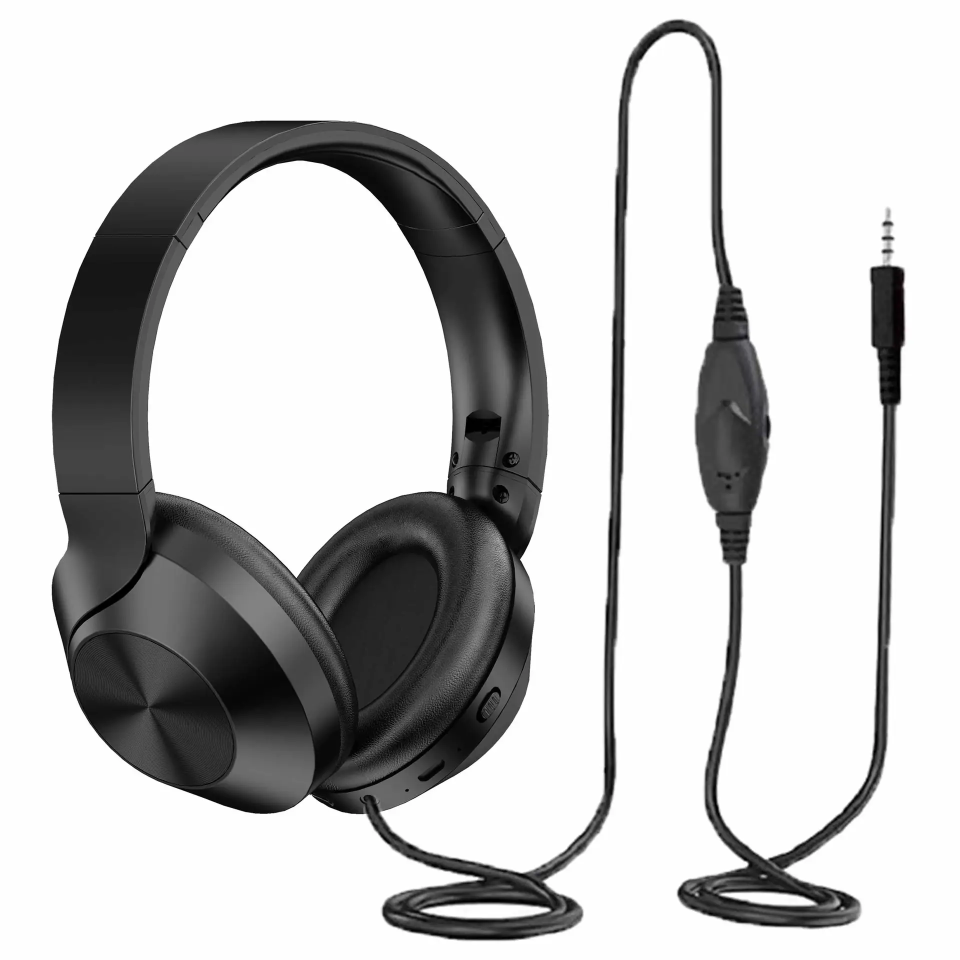 Black Over-Ears Headset with 3.5 Wired Cable — feature 6