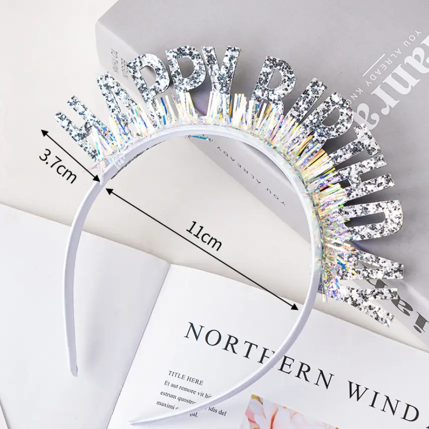 Laser Flash Letter Headband for Girls Party Dress Up — feature 21
