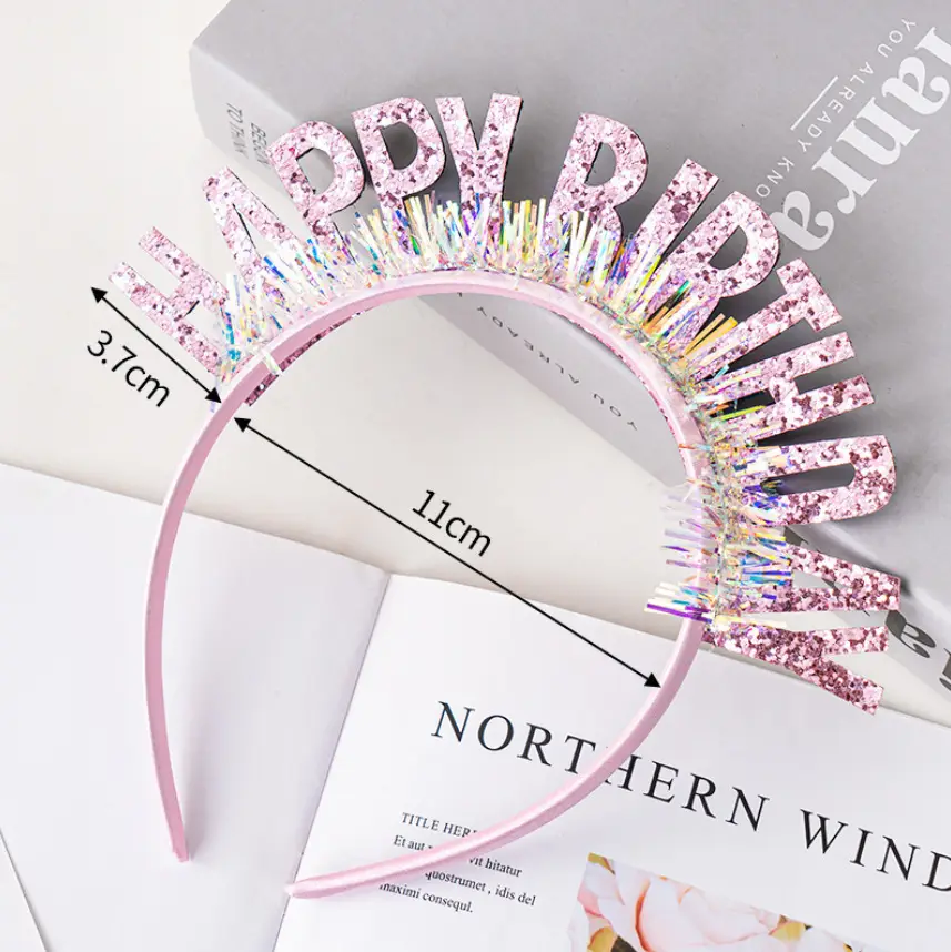 Laser Flash Letter Headband for Girls Party Dress Up — feature 22