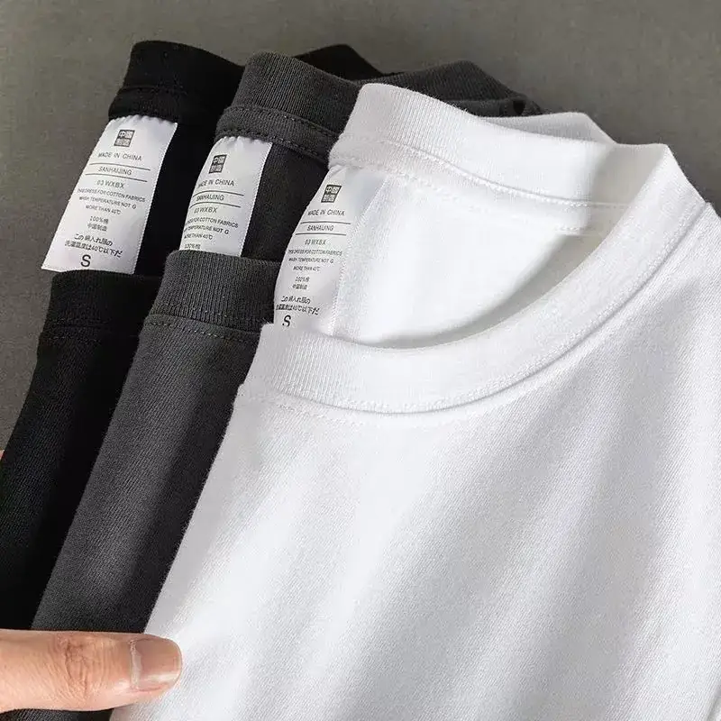 2023 Men's White Sleeveless T-Shirt Summer Vest - Image 7