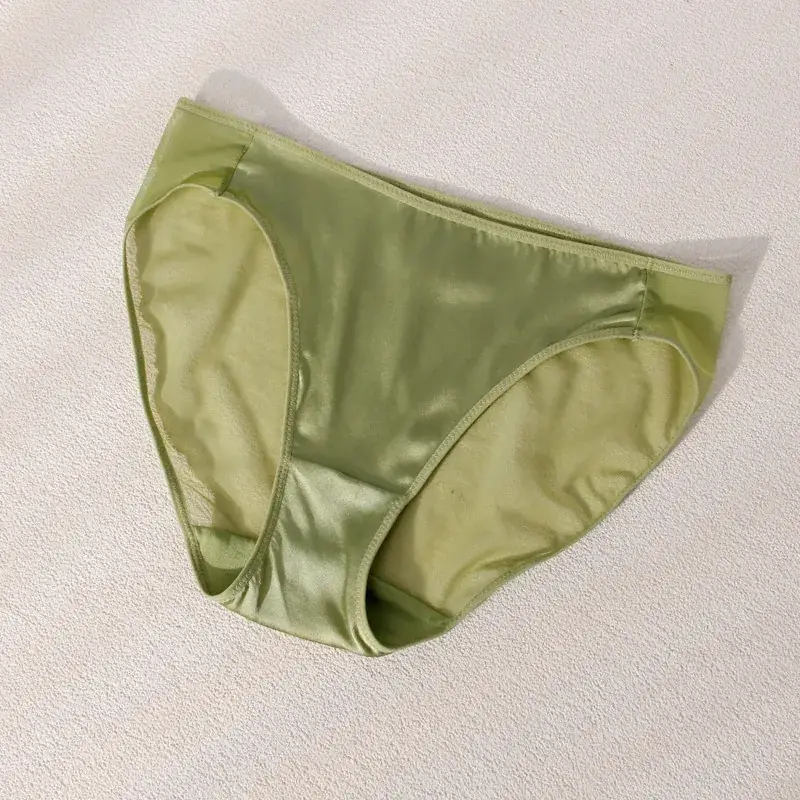 Silk Underwear Thin Strap Mulberry Silk French No Steel Ring Triangle Cup Small Chest