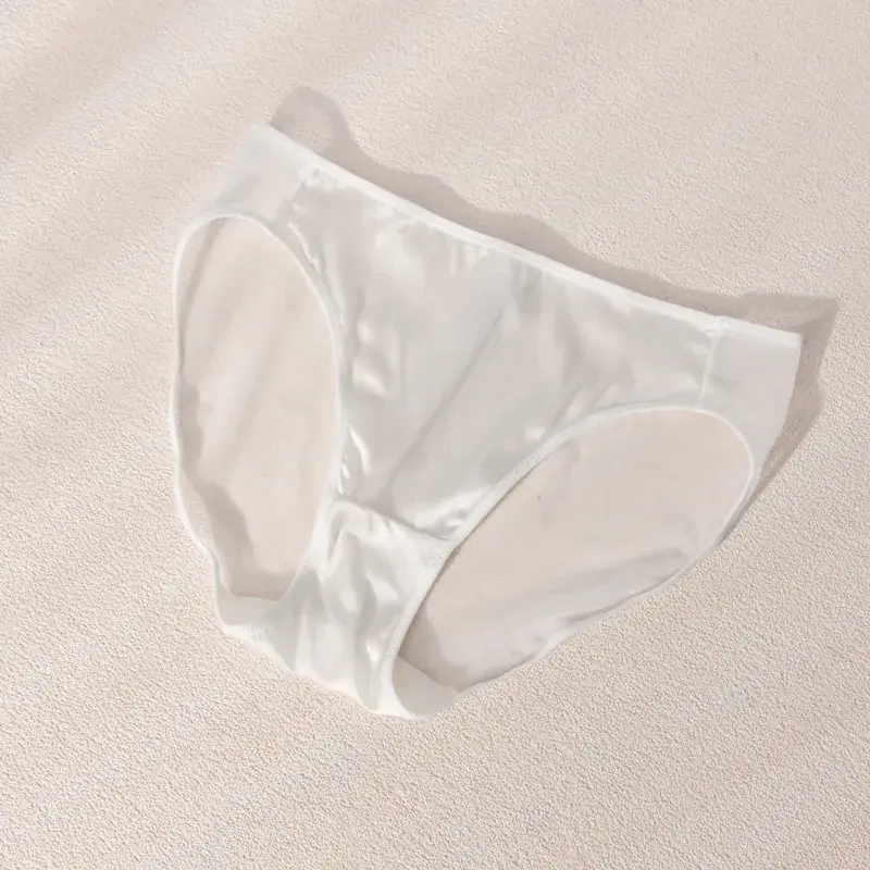 Silk Underwear Thin Strap Mulberry Silk French No Steel Ring Triangle Cup Small Chest