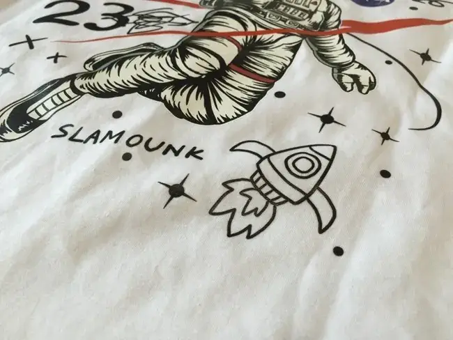 Kids NASA T-Shirt White Black Cotton Summer Wear — feature 39