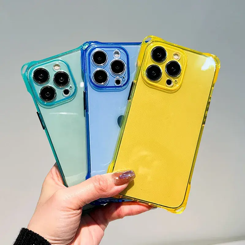 Cross-Border Apple 17Air Four-Corner Lanyard Phone Case Transparent Color 16Promax Protective Case — feature 14