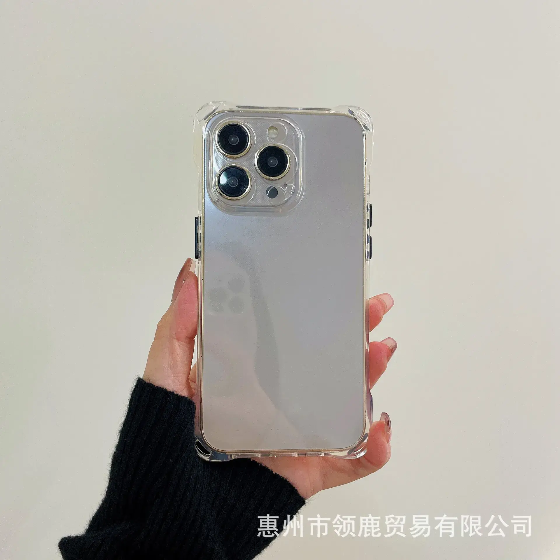 Cross-Border Apple 17Air Four-Corner Lanyard Phone Case Transparent Color 16Promax Protective Case - Image 4