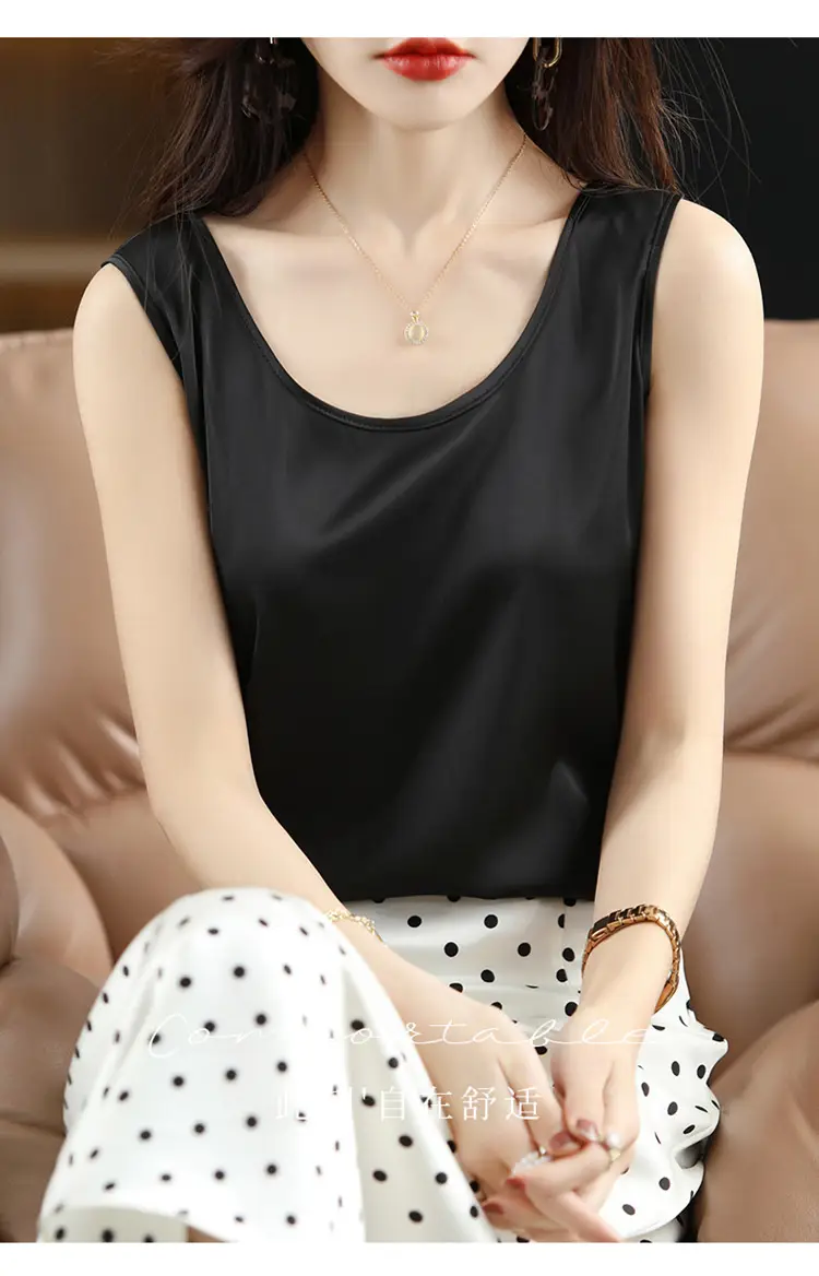 Women's Olive Green Sleeveless V-Neck Top — feature 83
