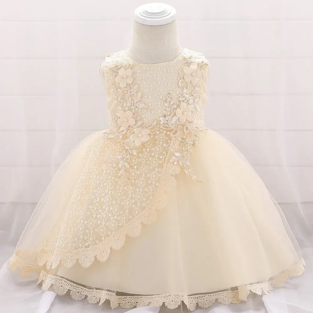 Purple Sequin Little Princess Wedding Dress