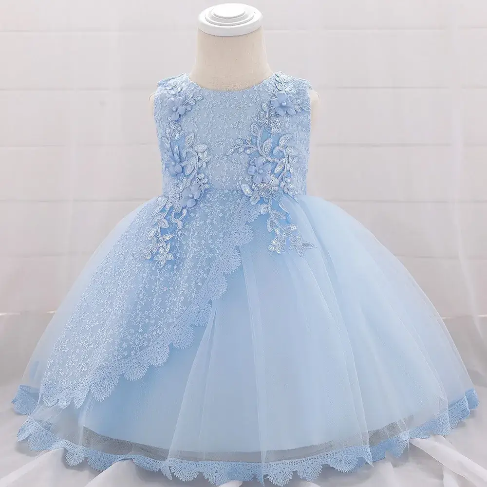 Purple Sequin Little Princess Wedding Dress