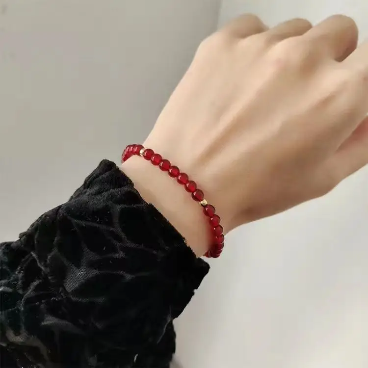 925 Silver Water Grass Agate Bracelet Women's Elegant Silver — feature 2