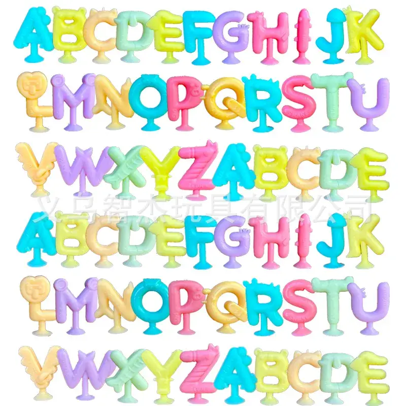 Alphabet Sucker Toy for Kids Educational Montessori Play