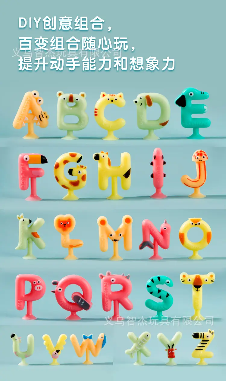 Alphabet Sucker Toy for Kids Educational Montessori Play — feature 1