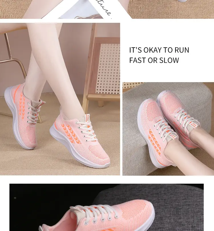 Women's Grey Pink Mesh Casual Shoes 2025 Spring Autumn โ feature 16
