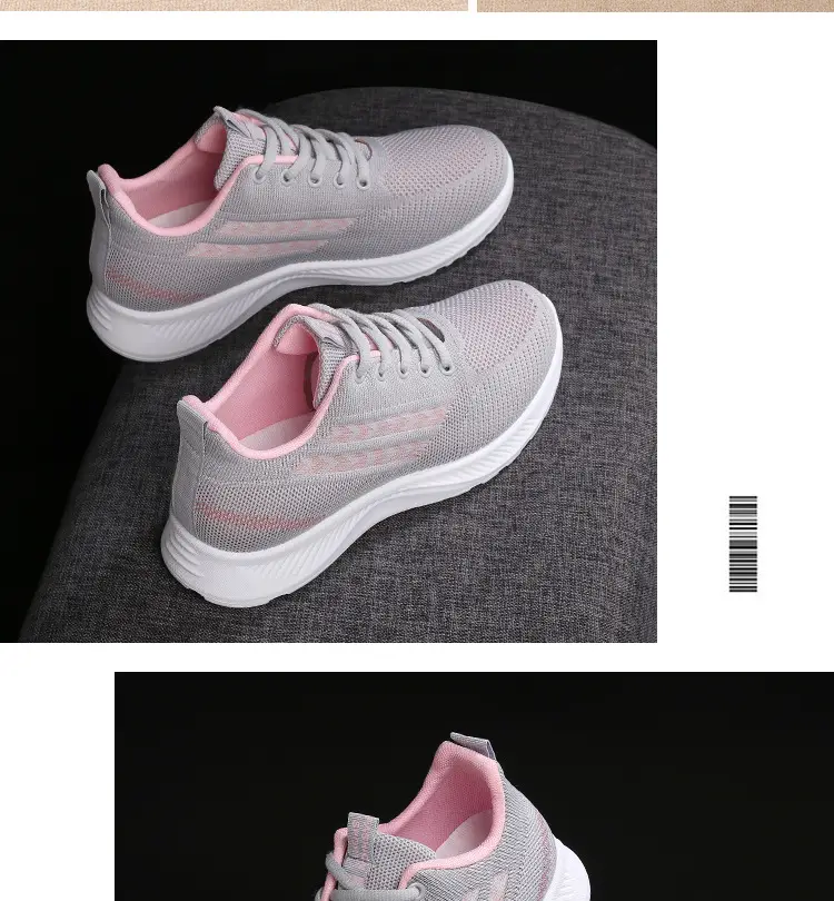 Women's Grey Pink Mesh Casual Shoes 2025 Spring Autumn โ feature 23