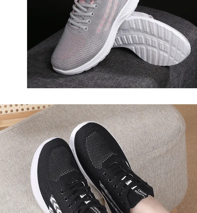 Women's Grey Pink Mesh Casual Shoes 2025 Spring Autumn โ feature 24
