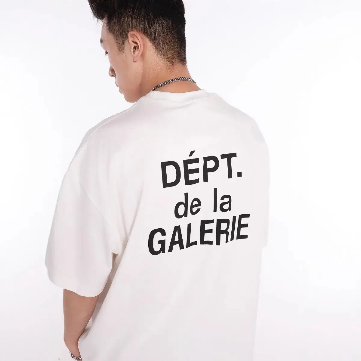 Ftf Basic Letter Printed T-Shirt White Short Sleeve