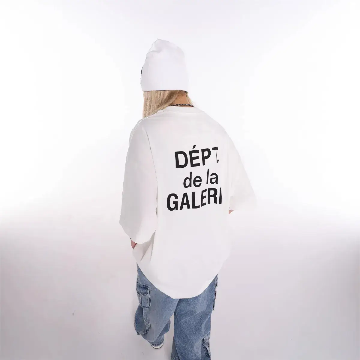 Ftf Basic Letter Printed T-Shirt White Short Sleeve
