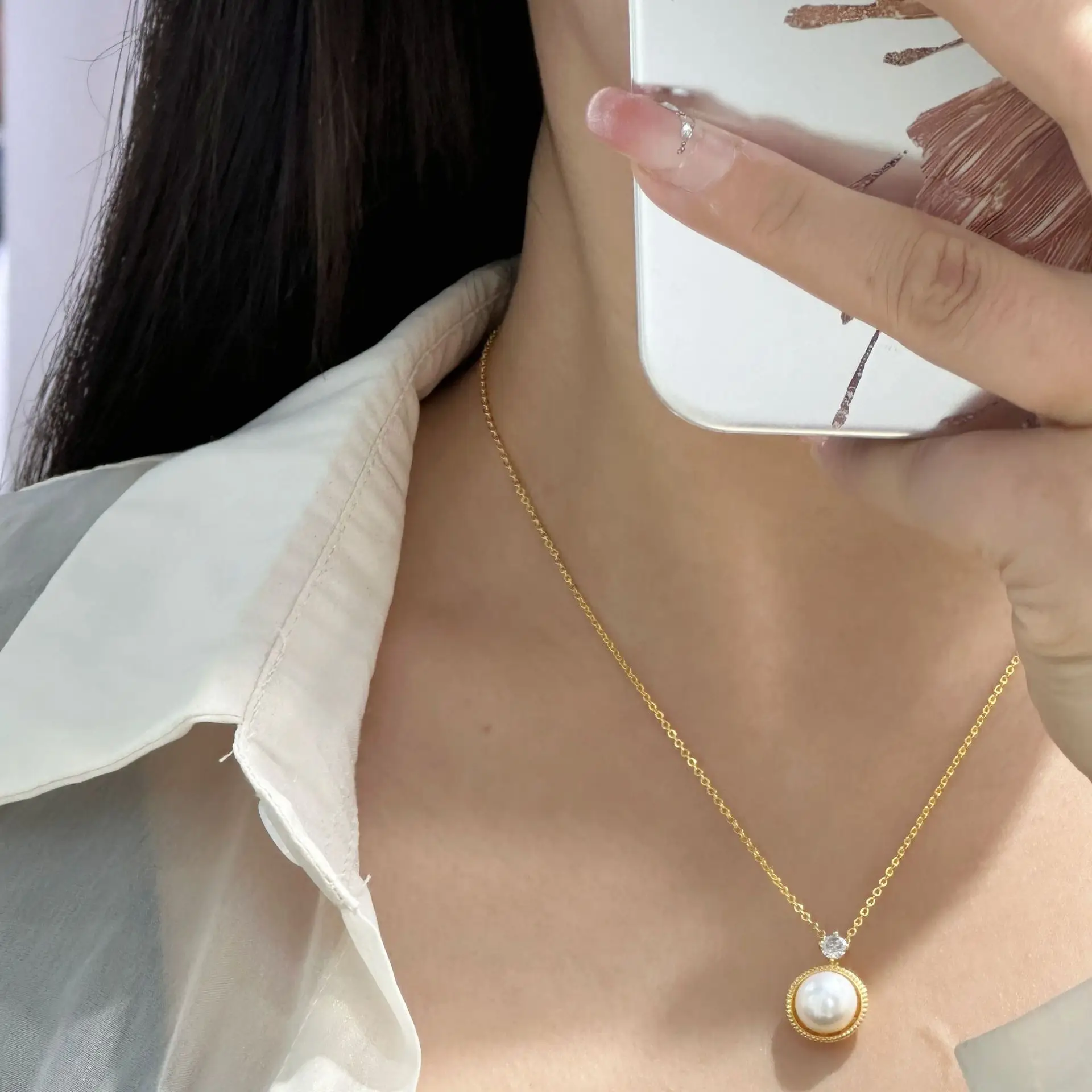 Xiaohongshu Hot Selling Pearl Stud Earrings Set - Image 9