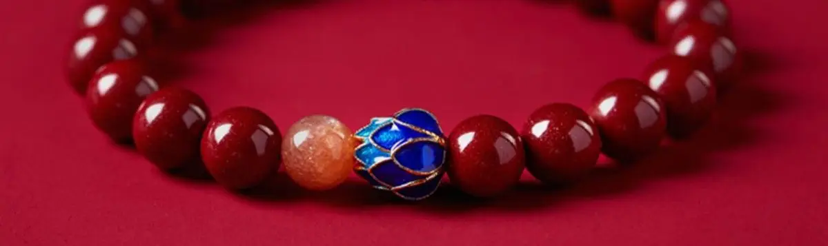 Cinnabar Ashore Lotus Bracelet 96% Gold Finish — feature 12