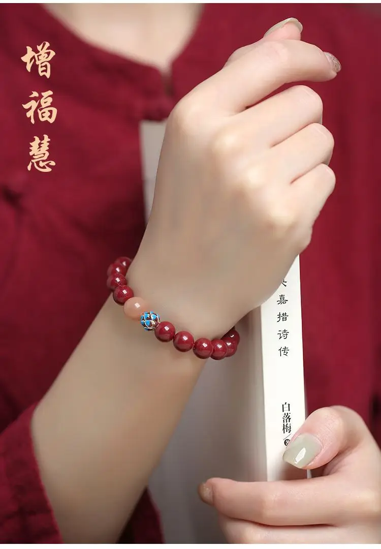 Cinnabar Ashore Lotus Bracelet 96% Gold Finish — feature 7