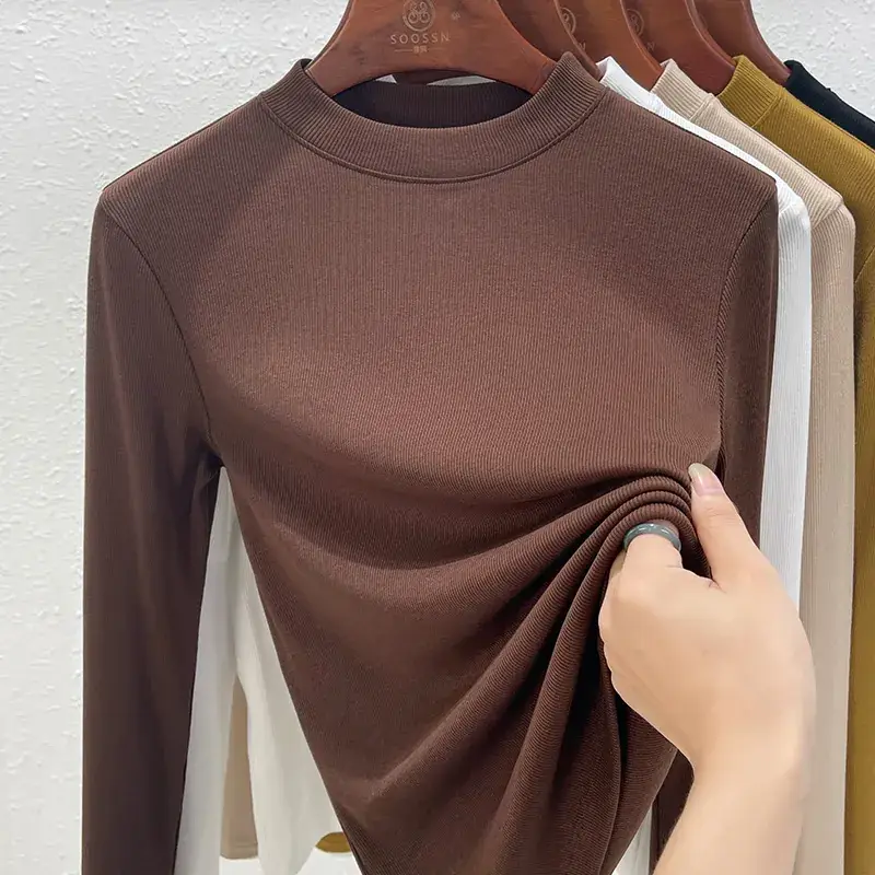 Women Half Turtleneck Shirt Modal Summer Autumn Breathable
