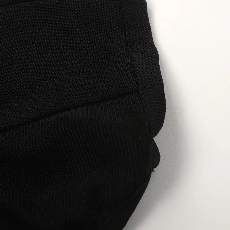 Black Mesh Tight Chest Bra for Women — feature 45