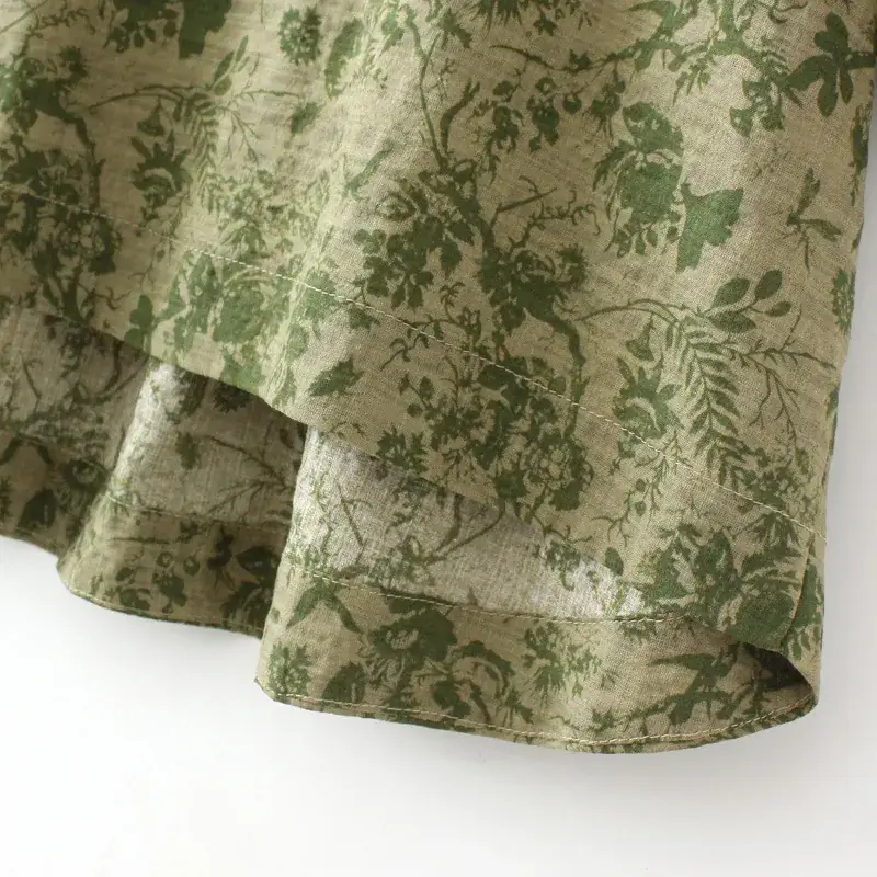 Women Floral T-Shirt Middle Sleeve Large 2023 Summer — feature 8