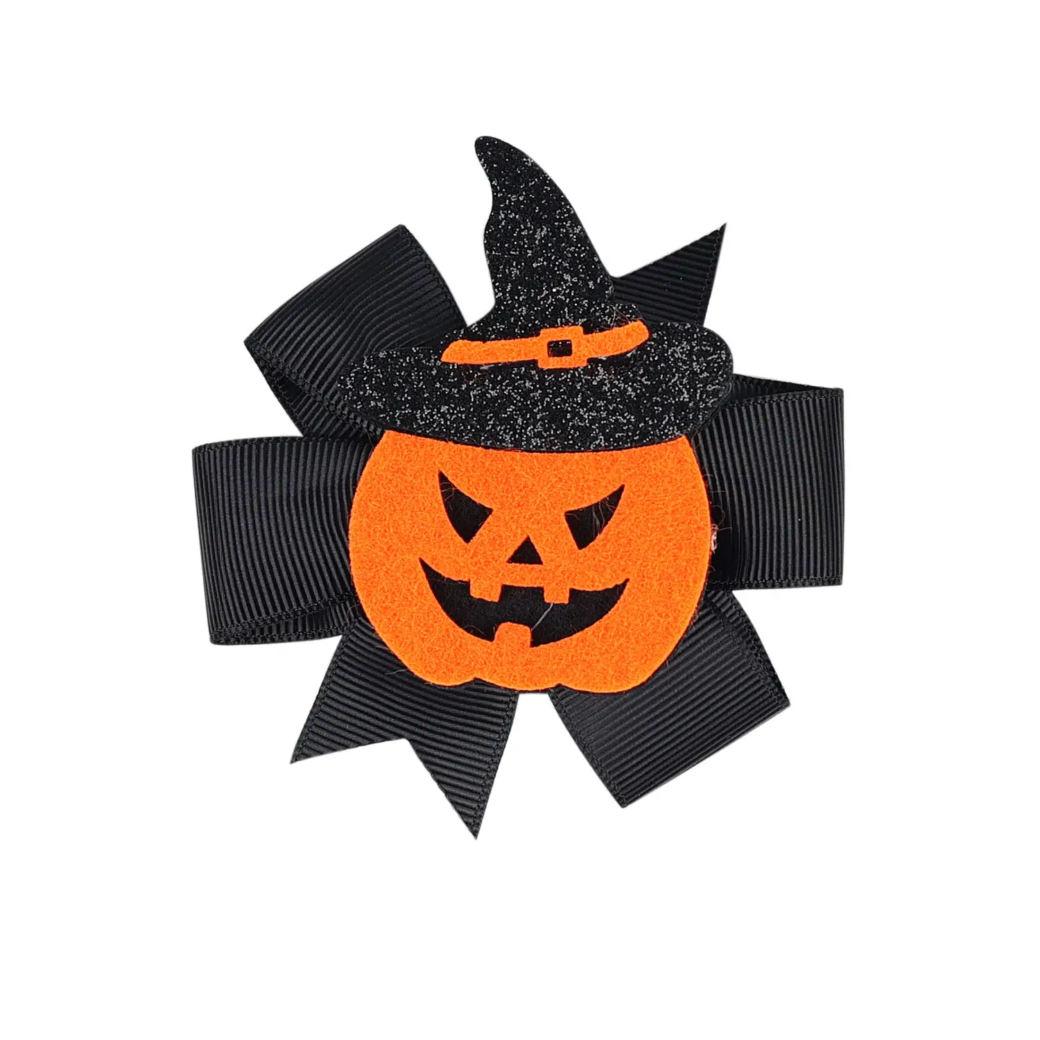 Halloween Bow Hairpins Pumpkin Head Witch Hat Clips - Image 5