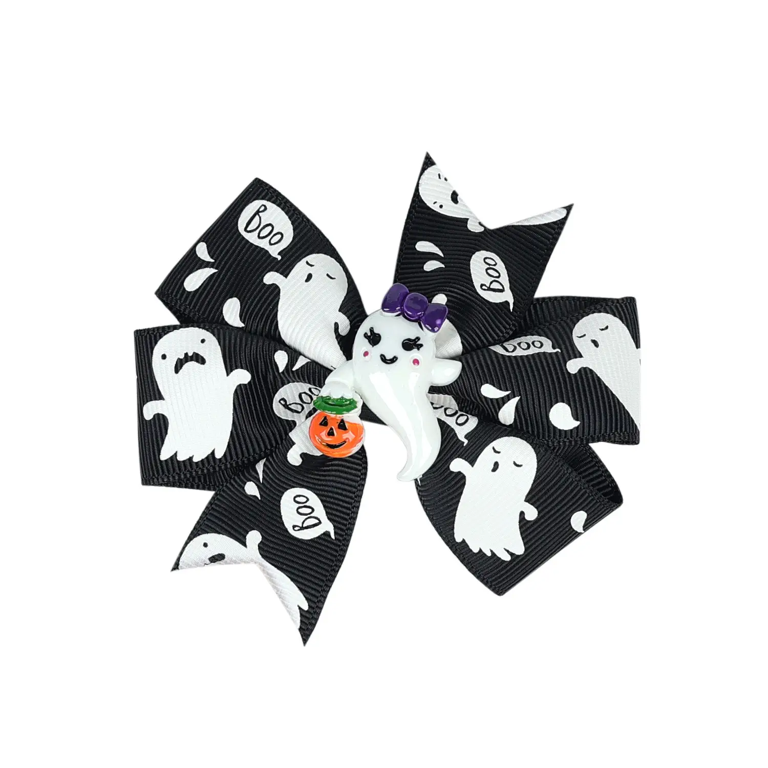 Halloween Bow Hairpins Pumpkin Head Witch Hat Clips - Image 6