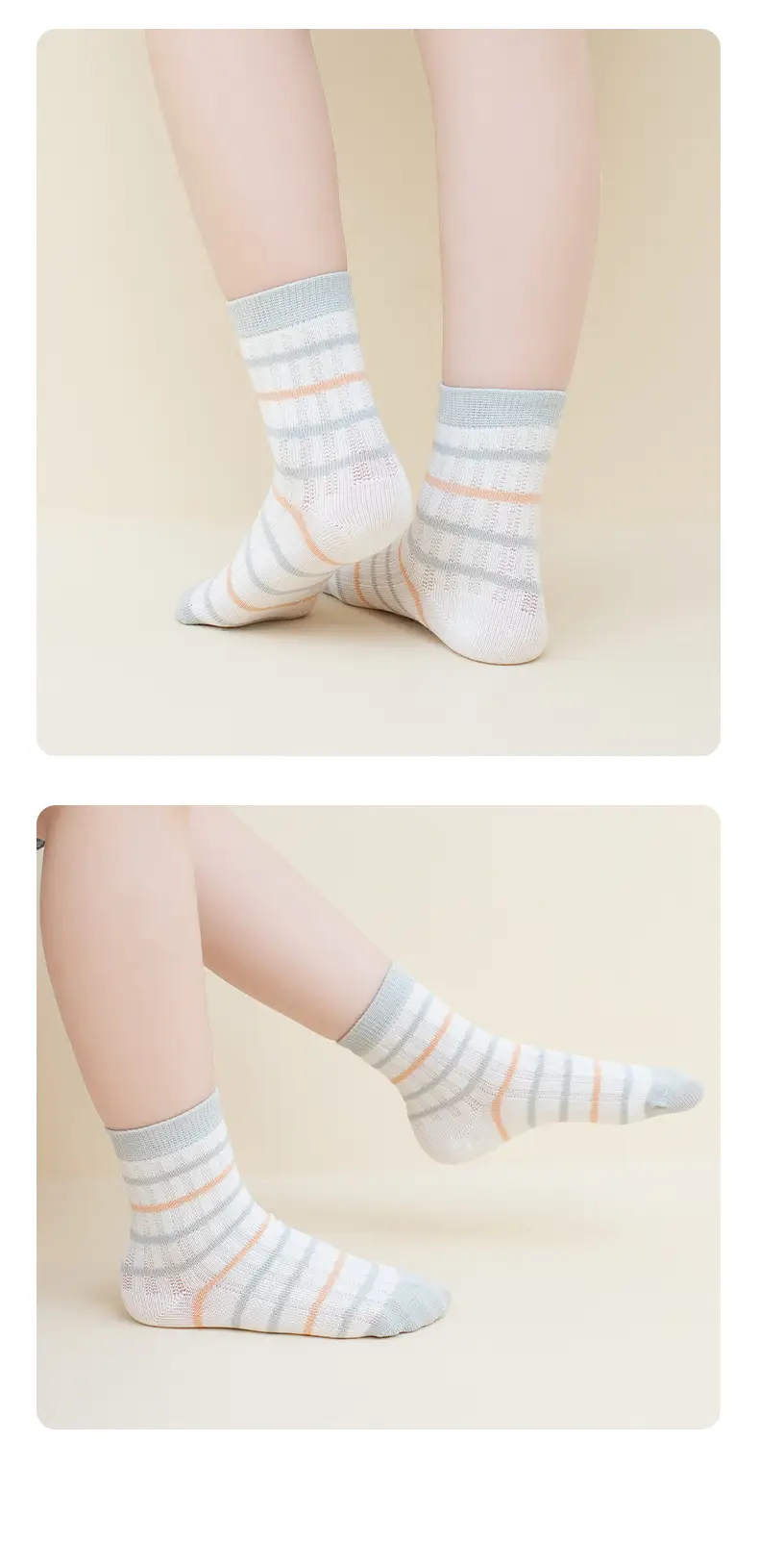 Children Striped Mid-Tube Socks 2024 Summer — feature 11