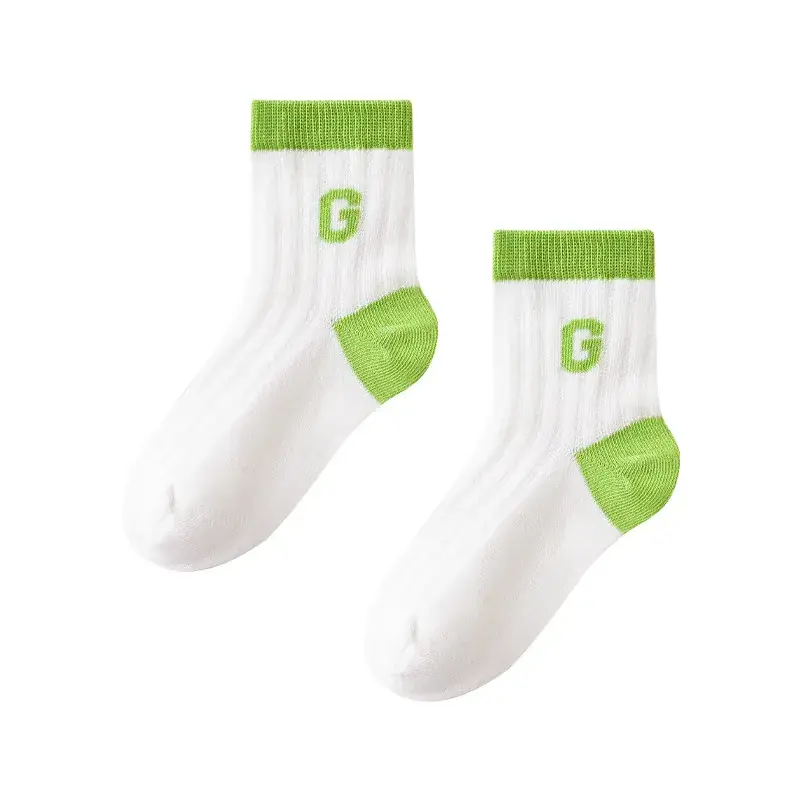 Children Striped Mid-Tube Socks 2024 Summer