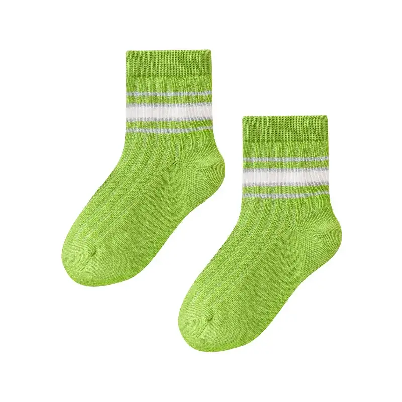 Children Striped Mid-Tube Socks 2024 Summer