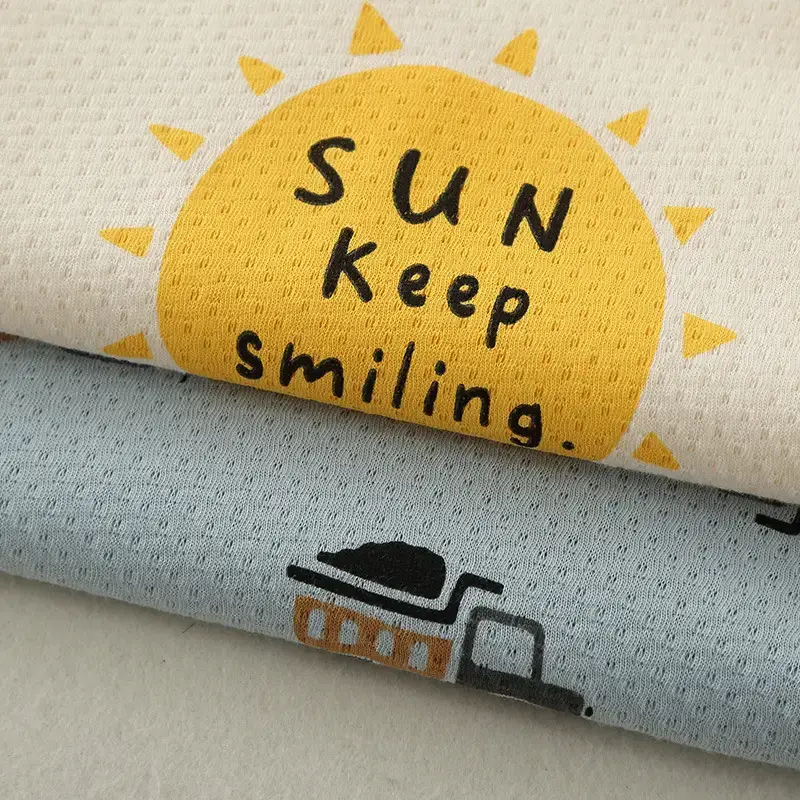 2023 Summer Baby T-Shirt White Sun Print Light Blue Patterned - Image 4
