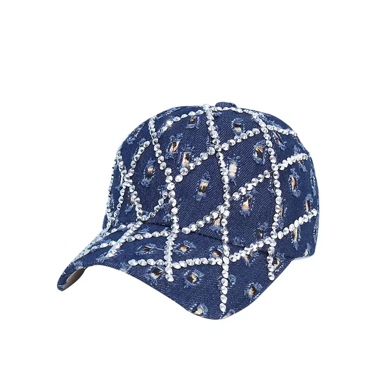 Personalized Cowboy Hat with Rhinestone & Ripped Design - Image 8