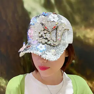 Personalized Cowboy Hat with Rhinestone & Ripped Design — feature 34