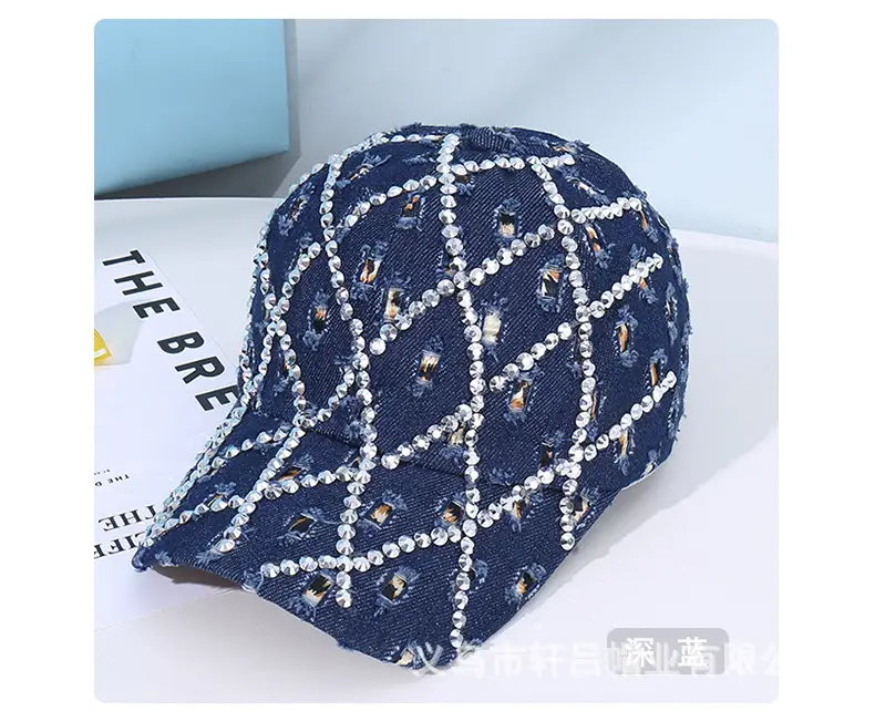 Personalized Cowboy Hat with Rhinestone & Ripped Design — feature 52