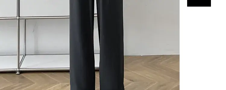 Pregnant Women Ice Silk Wide Leg Pants Black — feature 28