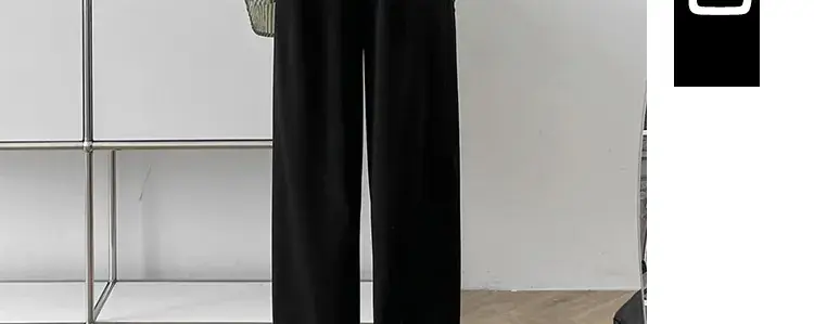 Pregnant Women Ice Silk Wide Leg Pants Black — feature 41