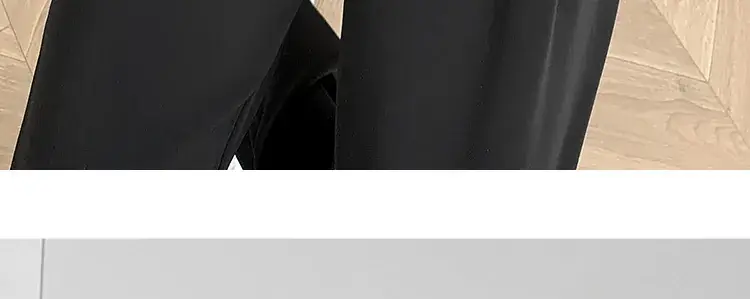 Pregnant Women Ice Silk Wide Leg Pants Black — feature 45