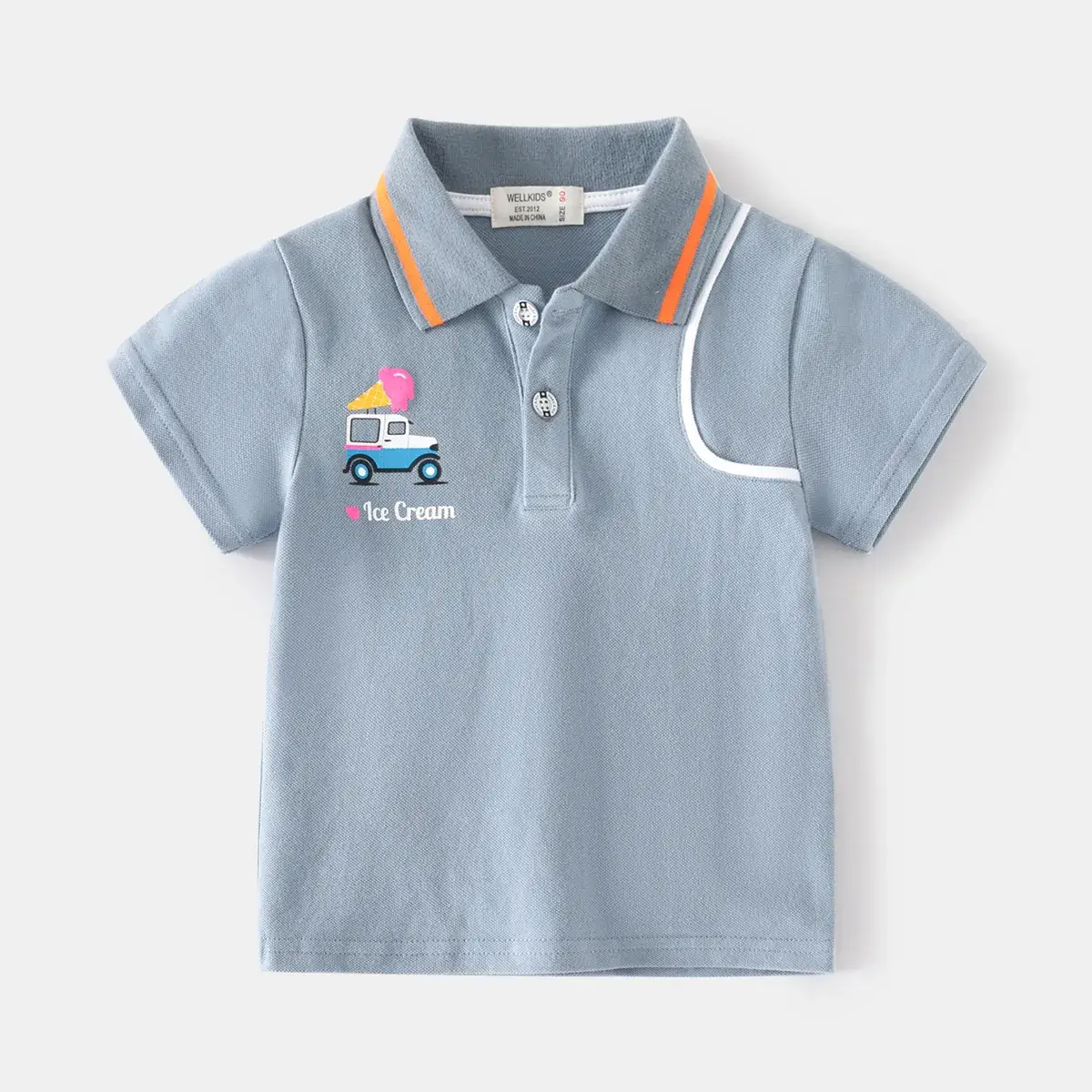 Boys Cartoon Cotton Polo Shirt Medium Small