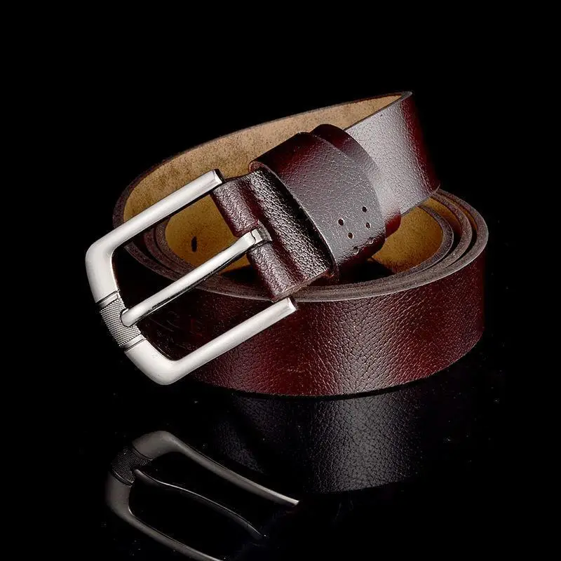 Men's Orange Tanned Leather Belt with Joker Buckle - Image 3
