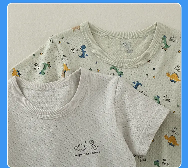 Boys Cotton T-shirt 1+6+10 Years Old Summer Non-Fluorescent — feature 12
