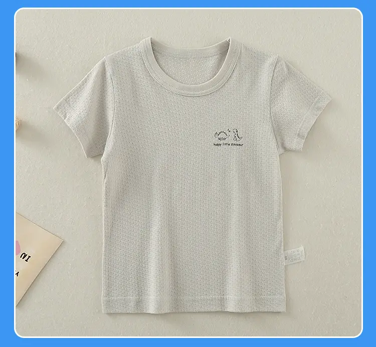 Boys Cotton T-shirt 1+6+10 Years Old Summer Non-Fluorescent — feature 15