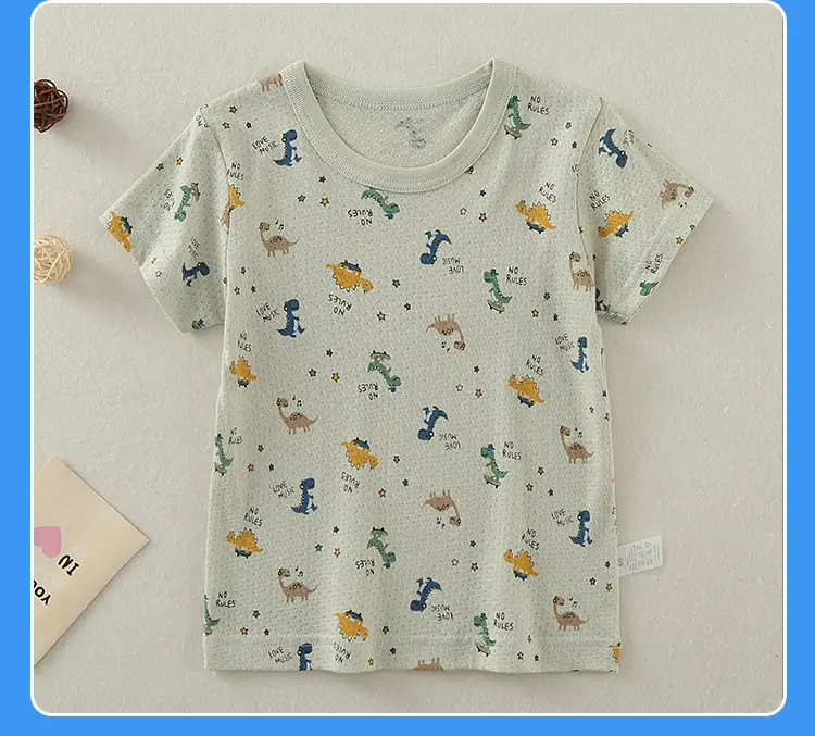 Boys Cotton T-shirt 1+6+10 Years Old Summer Non-Fluorescent — feature 18