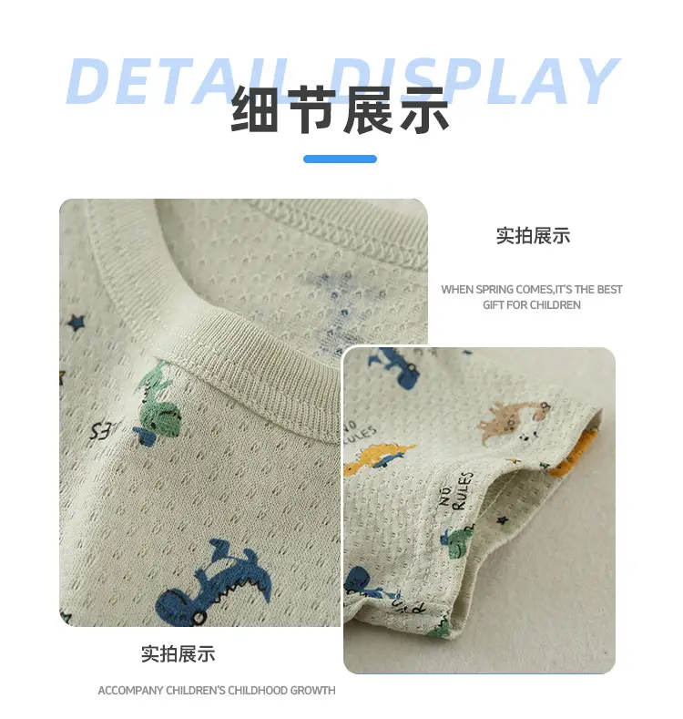 Boys Cotton T-shirt 1+6+10 Years Old Summer Non-Fluorescent — feature 7