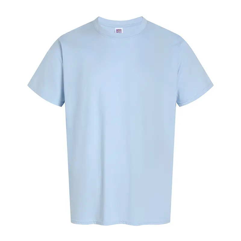 Pure Cotton Round Neck T-Shirt Multiple Colors - Image 11