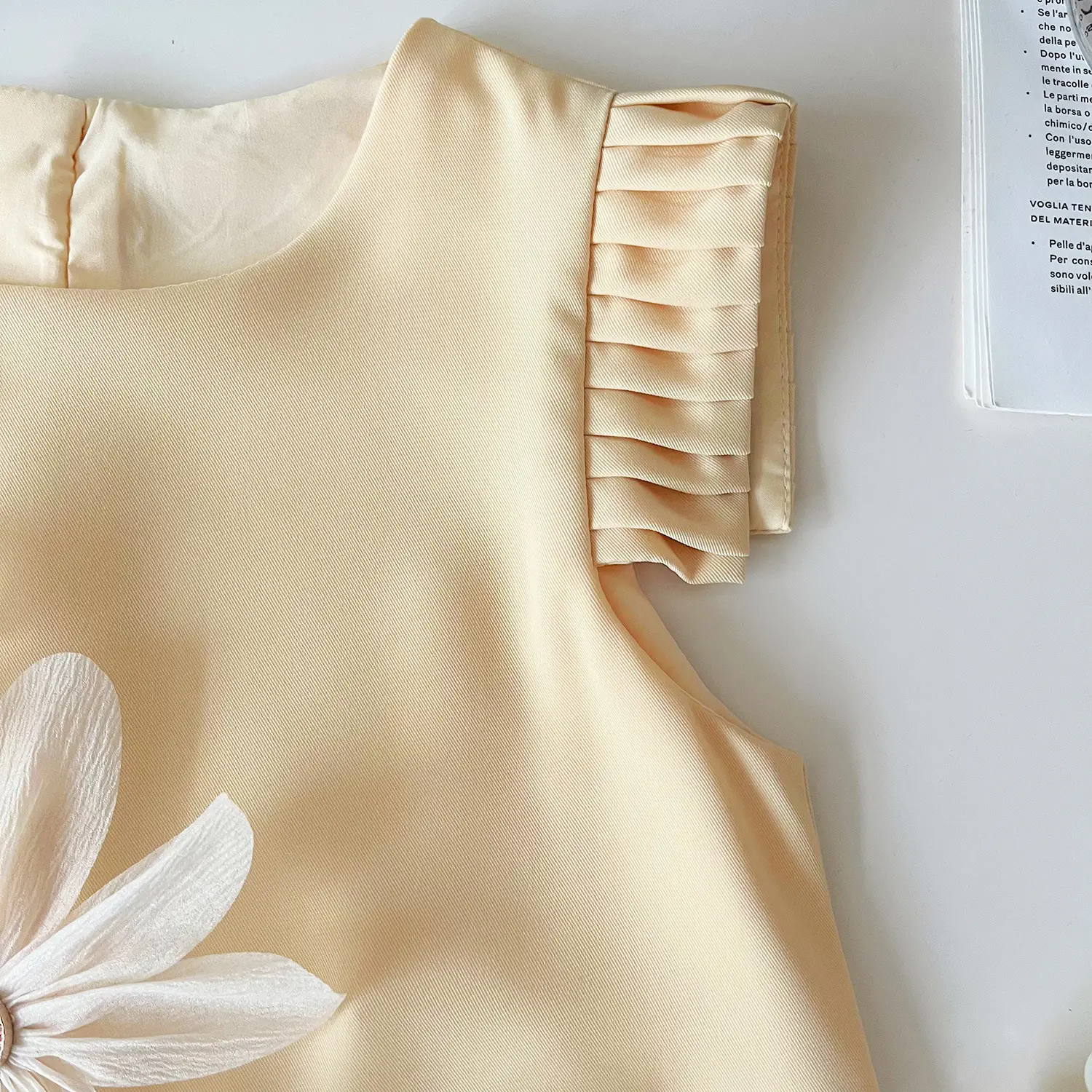 Pink Ice Silk Sleeveless Vest Dress for Girls — feature 14