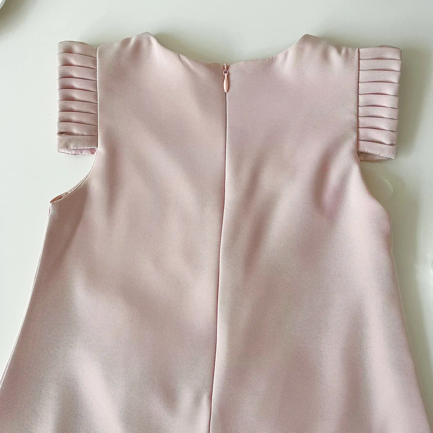 Pink Ice Silk Sleeveless Vest Dress for Girls — feature 9