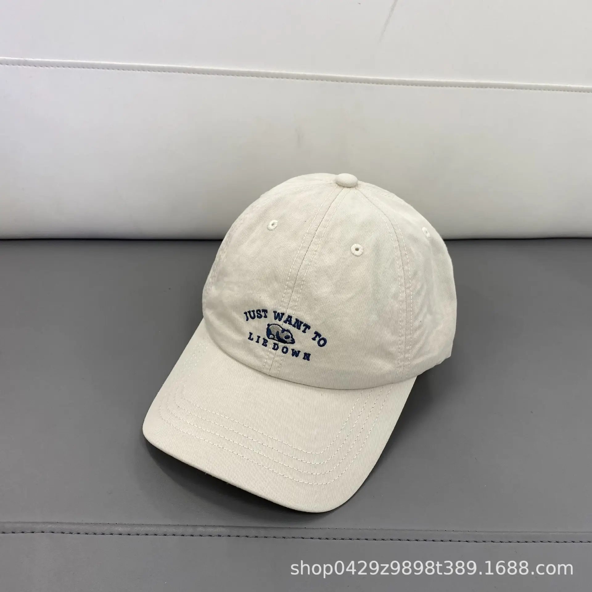 Women's Embroidered Wide Brim Baseball Caps Summer Sun Protection