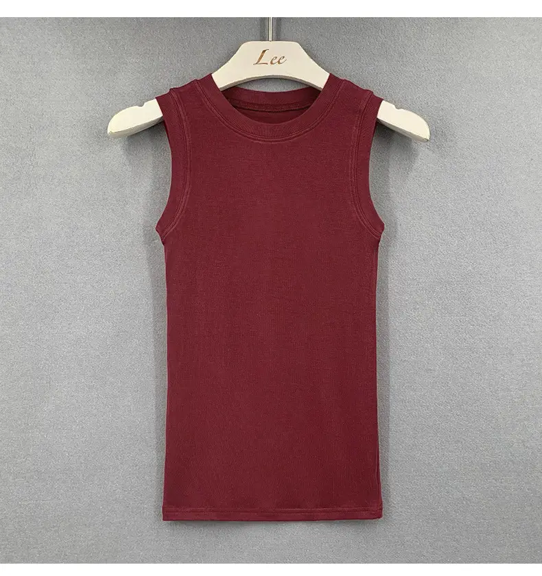 Men Sleeveless Tank Top Navy Blue Slim Fit — feature 14