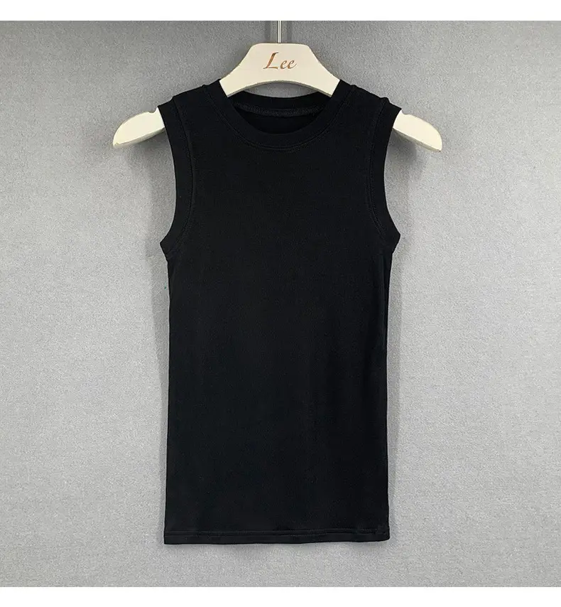 Men Sleeveless Tank Top Navy Blue Slim Fit — feature 16